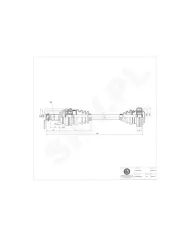 40SKV118 SKV Półoś napędowa