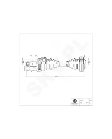 40SKV119 SKV Półoś napędowa