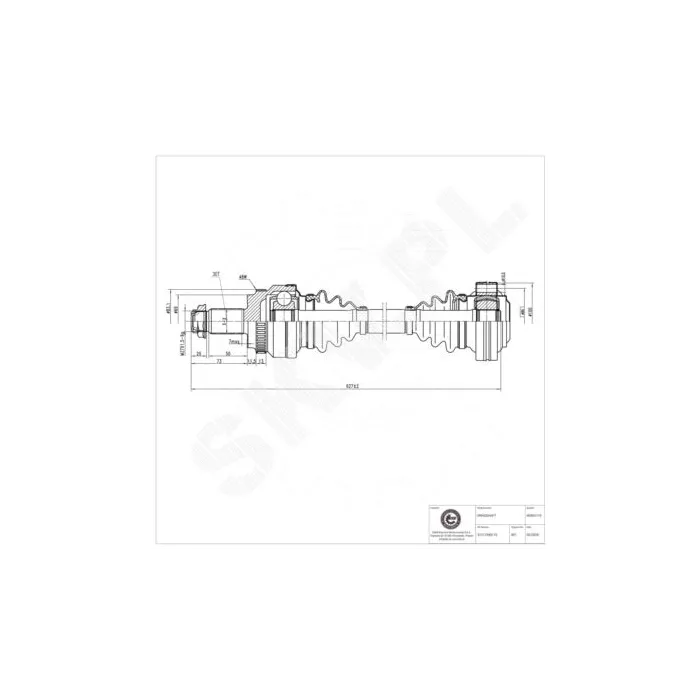 40SKV119 SKV Półoś napędowa