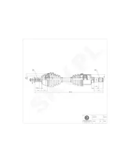 40SKV004 SKV Półoś napędowa