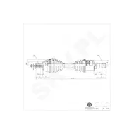 40SKV004 SKV Półoś napędowa