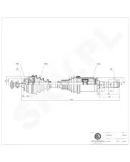 40SKV017 SKV Półoś napędowa