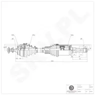 40SKV017 SKV Półoś napędowa