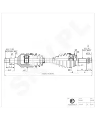 40SKV066 SKV Półoś napędowa