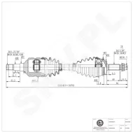 40SKV066 SKV Półoś napędowa
