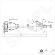 40SKV028 SKV Półoś napędowa