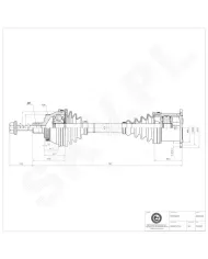 40SKV026 SKV Półoś napędowa