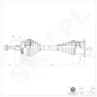 40SKV026 SKV Półoś napędowa