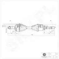 40SKV022 SKV Półoś napędowa