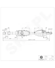 40SKV021 SKV Półoś napędowa