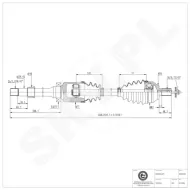 40SKV021 SKV Półoś napędowa