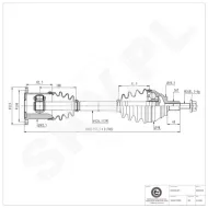 40SKV016 SKV Półoś napędowa