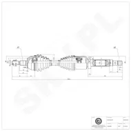 40SKV015 SKV Półoś napędowa