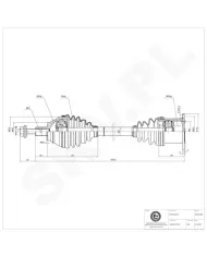 40SKV002 SKV Półoś napędowa