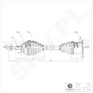 40SKV002 SKV Półoś napędowa