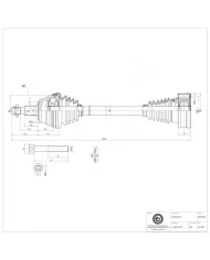 40SKV006 SKV Półoś napędowa