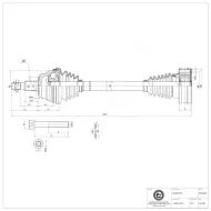 40SKV006 SKV Półoś napędowa