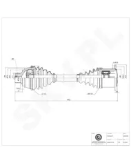 40SKV009 SKV Półoś napędowa