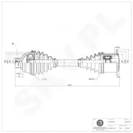 40SKV009 SKV Półoś napędowa