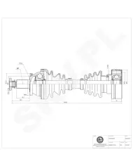 40SKV027 SKV Półoś napędowa