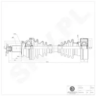 40SKV027 SKV Półoś napędowa