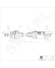 40SKV039 SKV Półoś napędowa