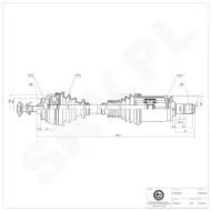 40SKV039 SKV Półoś napędowa