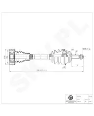 40SKV040 SKV Półoś napędowa