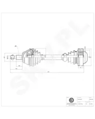 40SKV048 SKV Półoś napędowa