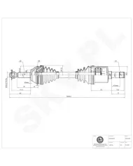 40SKV086 SKV Półoś napędowa