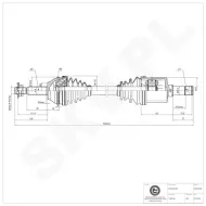 40SKV086 SKV Półoś napędowa